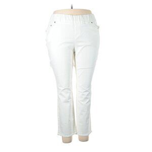 Comfort Waistband Jeans By Jessica London - size 22W Petite, new, white!
